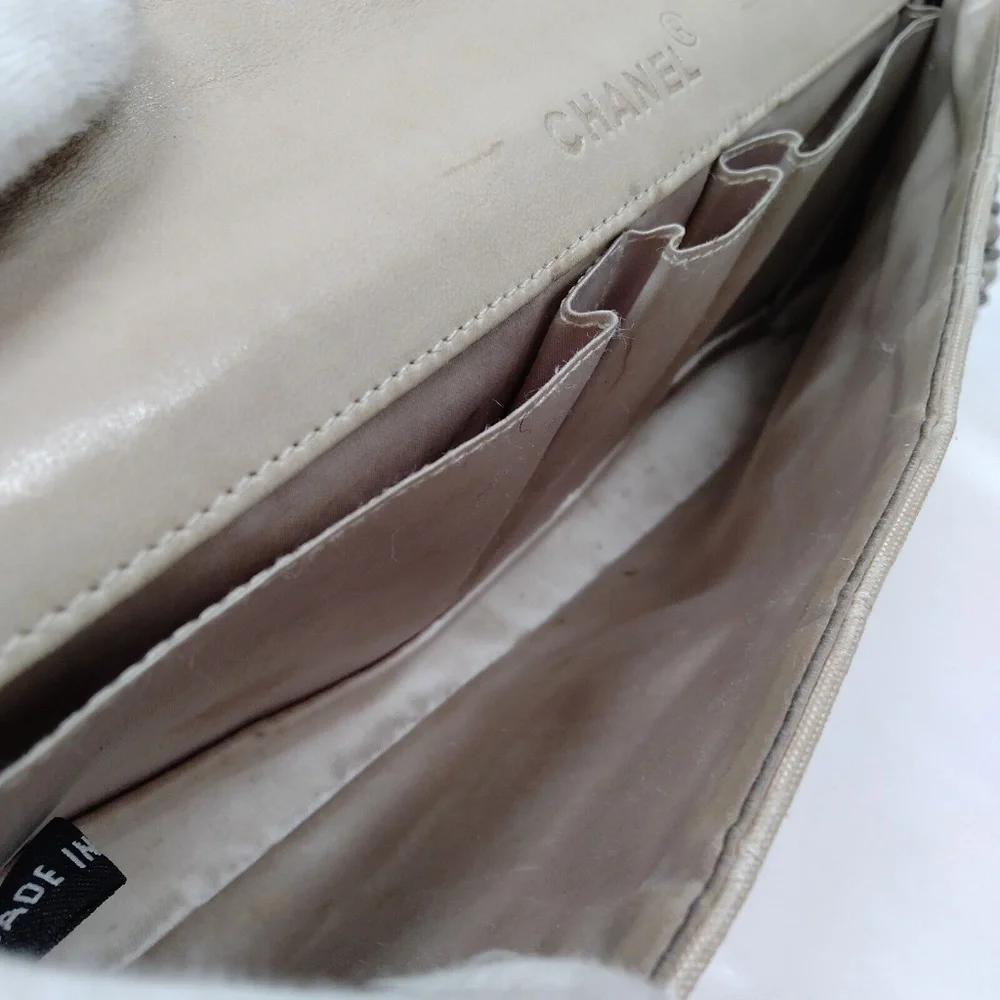 Chanel East West Canvas Shoulder Bag